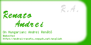 renato andrei business card